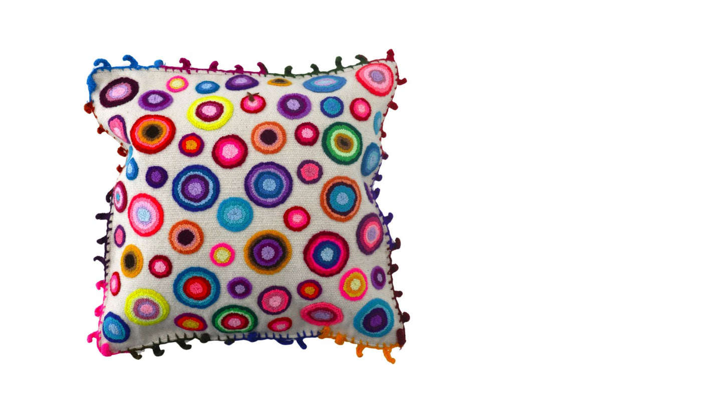 Colorful Pillow Dots Modern